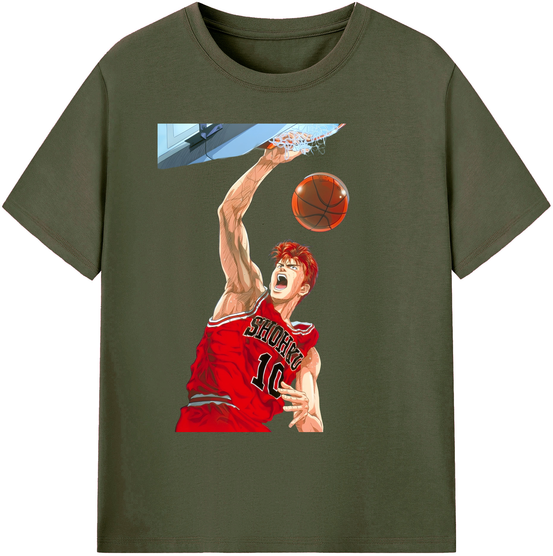 （画像用） SLAM DUNK／スラムダンク 綿100％ メンズ半袖Tシャツ｜肌触りやわらか＆通気性